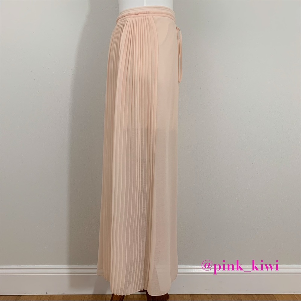 See by Chloé Pleated Georgette Chiffon Maxi Skirt FR42 - Picture 5 of 9